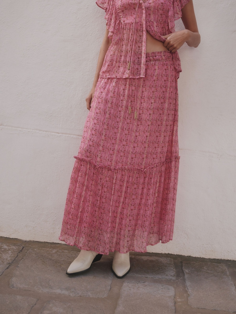 تنورة ماكسي مورّدة من Rockett St George - Image 2 of 5