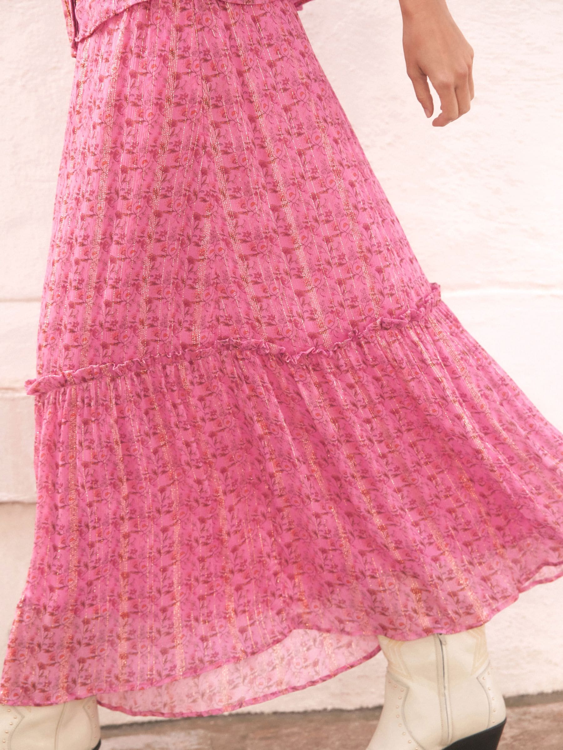 Buy Rockett St George Pink Floral Maxi Skirt from Next USA