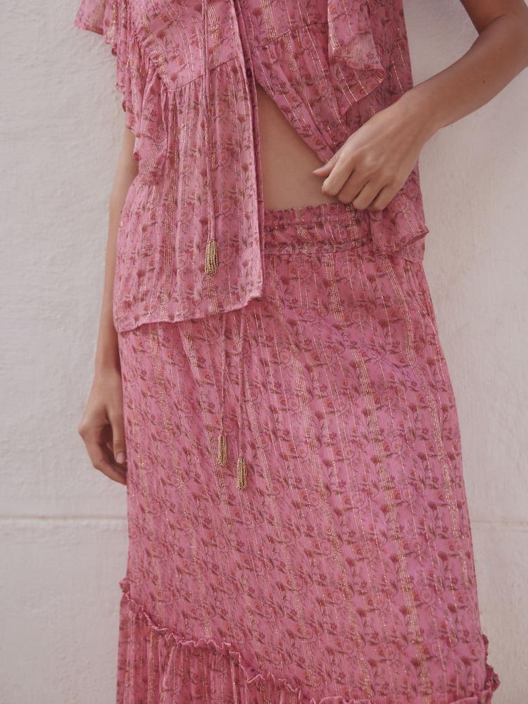 تنورة ماكسي مورّدة من Rockett St George - Image 5 of 5