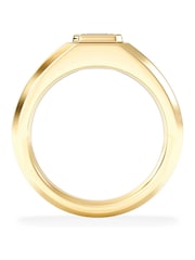 The Diamond Store Gold Men's 0.50ct Emerald Cut Lab Diamond Signet Ring  in 9K Yellow Gold - Image 1 of 4