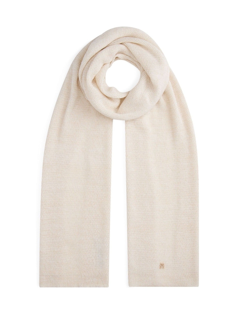 Tommy Hilfiger White Metallic Hat & Scarf Sets - Image 4 of 4 Tommy Hilfiger White Metallic Hat & Scarf Sets - Image 4 of 4