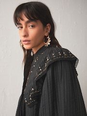 Rockett St George Black Frill Embellished Blouse - Image 5 of 6
