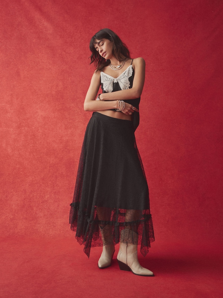 Rockett St George Lace Maxi Skirt - Bild 2 von 5 Rockett St George Lace Maxi Skirt - Bild 2 von 5
