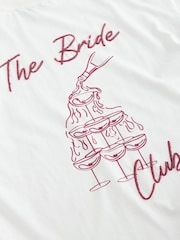 Estampado nupcial blanco - Vestido de novia de lentejuelas con camiseta de manga corta - Imagen 9 de 9