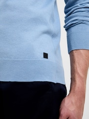 כחול שמיים - French Connection ¼ Zip Knit Jumper - תמונה 5 מתוך 5