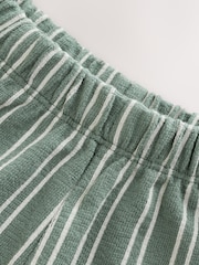 Blue/White/Grey Stripe Short Pyjamas 3 Pack (12mths-12yrs) (12mths-12yrs) - Image 11 of 13