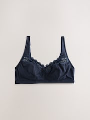 Navy/White Total Support Modal & Lace 2 Pack Bras B-H - Image 3 of 5