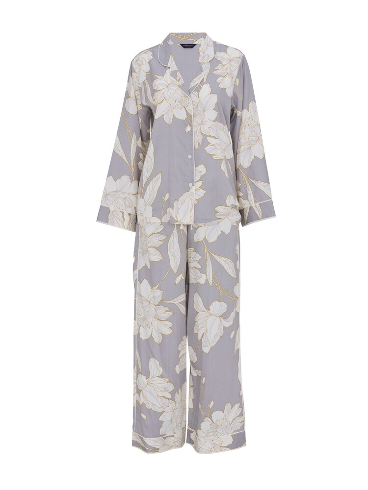 Fable and Eve Grey Wide Leg Long Sleeve Pyjamas Set - Image 4 of 4 Fable and Eve Grey Wide Leg Long Sleeve Pyjamas Set - Image 4 of 4