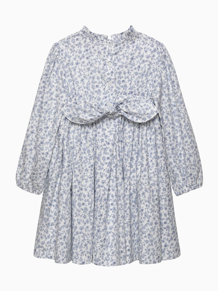 Trotters London Blue Edie Rose Floral Smocked Dress - Image 2 of 2