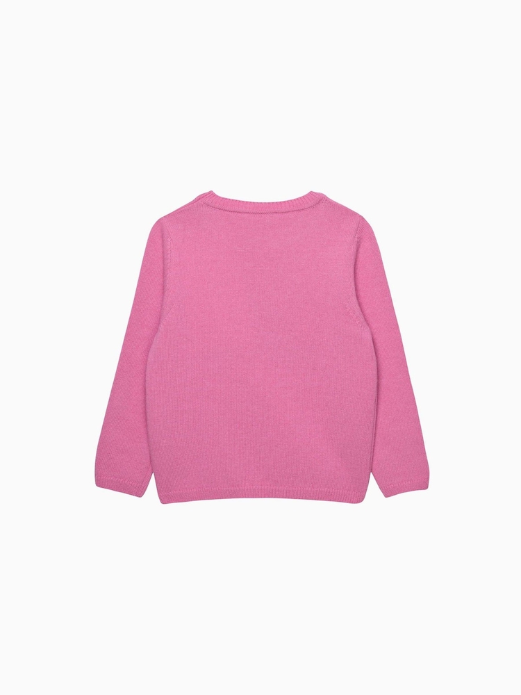 Trotters London Pink Magical Unicorn Jumper - Image 2 of 2 Trotters London Pink Magical Unicorn Jumper - Image 2 of 2
