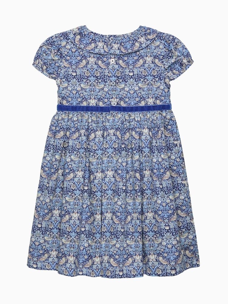 Trotters London Blue Strawberry Thief Dress - Image 2 of 2 Trotters London Blue Strawberry Thief Dress - Image 2 of 2