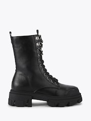 KG Kurt Geiger Black Trekker Lace UP3 Boots - Image 1 of 4