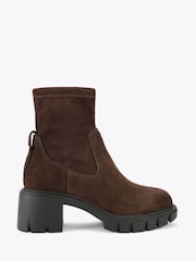 KG Kurt Geiger Brown True Sock Boots - Image 1 of 4