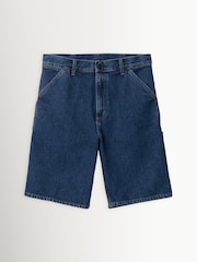 Carhartt WIP Blue Single Knee Smith Denim Shorts - Image 10 of 10