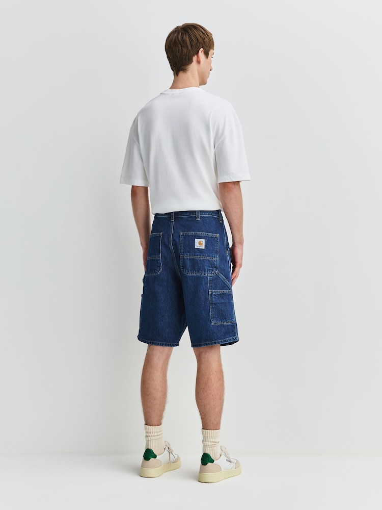 Carhartt WIP Blue Single Knee Smith Denim Shorts - Image 2 of 10