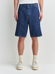 Carhartt WIP Blue Single Knee Smith Denim Shorts - Image 4 of 10