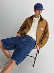 Carhartt WIP Blue Single Knee Smith Denim Shorts - Image 6 of 10