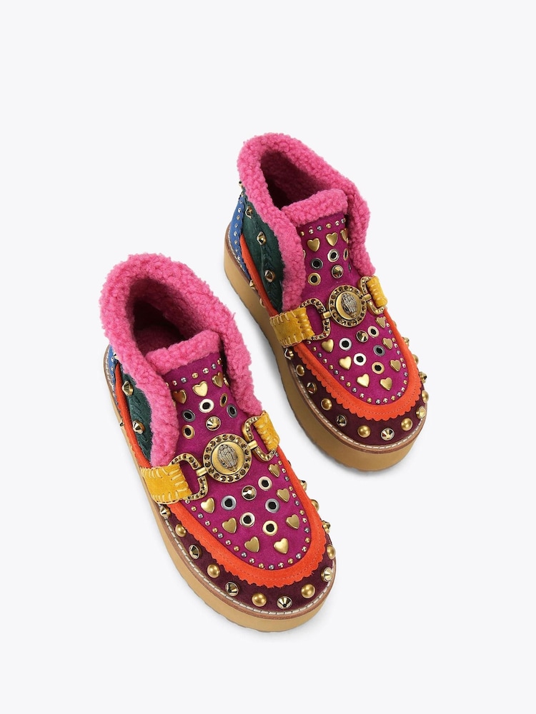 Kurt Geiger London Pink Mansion Cosy Boots - Image 2 of 4