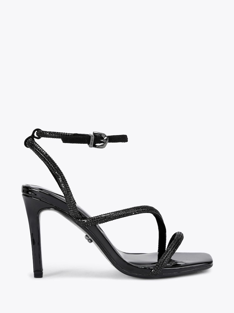 Carvela Black Paparazzi Wide Fit Sandals - Image 1 of 4