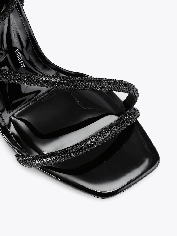 Carvela Black Paparazzi Wide Fit Sandals - Image 4 of 4