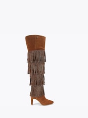 Kurt Geiger London Shoreditch Otk Nude Boots - Image 1 of 4