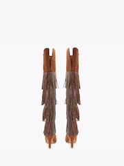 Kurt Geiger London Shoreditch Otk Nude Boots - Image 3 of 4