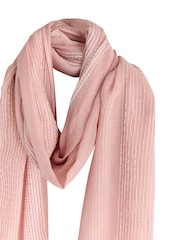 Pink Sparkle Stripe Lightweight Scarf - Image 6 of 7