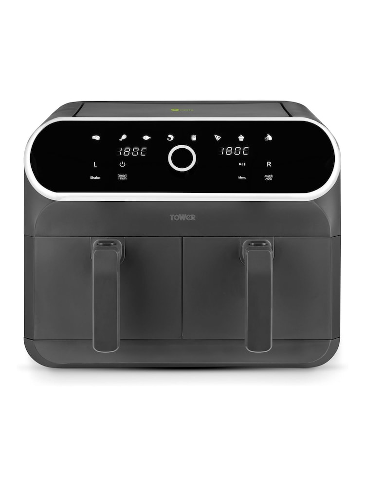 Tower Graphite 8L Elite Dual Basket Air Fryer - Image 1 of 8 Tower Graphite 8L Elite Dual Basket Air Fryer - Image 1 of 8