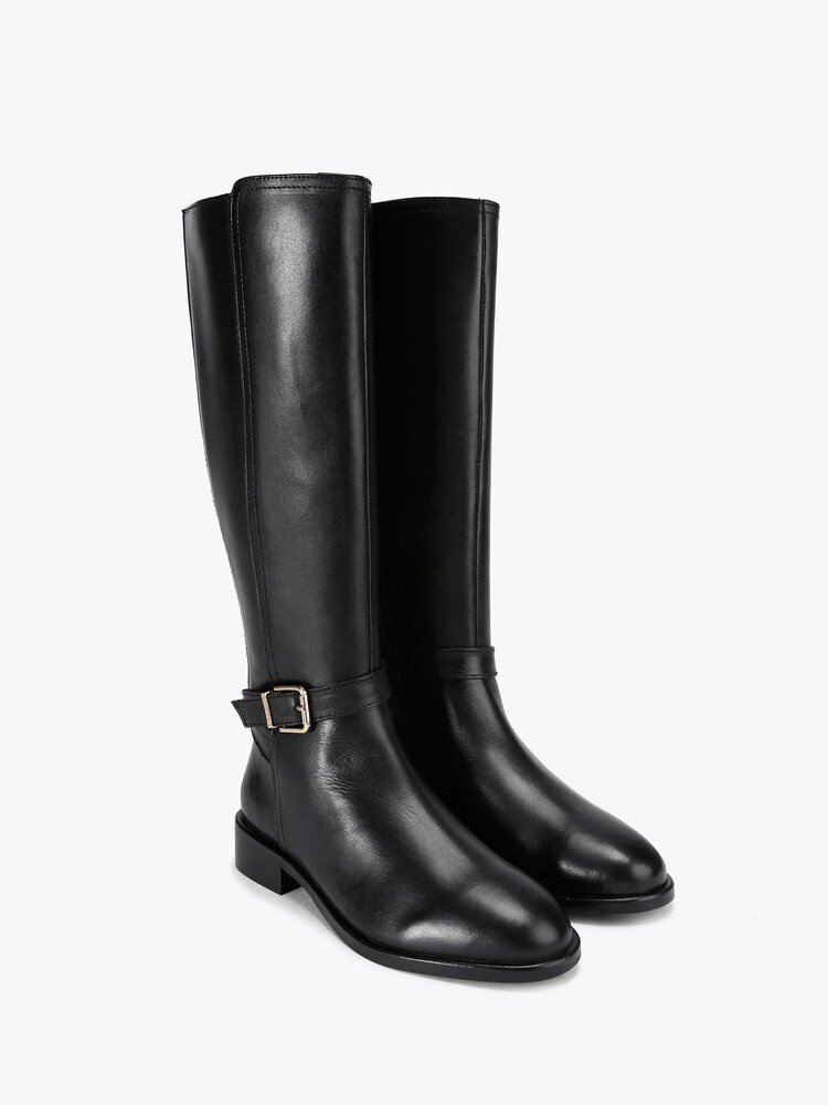 Carvela Black Pienza Riding Wide Fit Boots - Image 2 of 4 Carvela Black Pienza Riding Wide Fit Boots - Image 2 of 4
