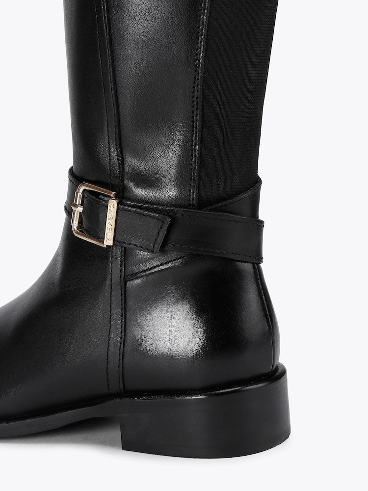 Carvela Black Pienza Riding Wide Fit Boots - Image 4 of 4 Carvela Black Pienza Riding Wide Fit Boots - Image 4 of 4