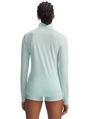 Under Armour Mint Green Tech Twist 1/2 Zip Sweatshirt - Image 2 of 3