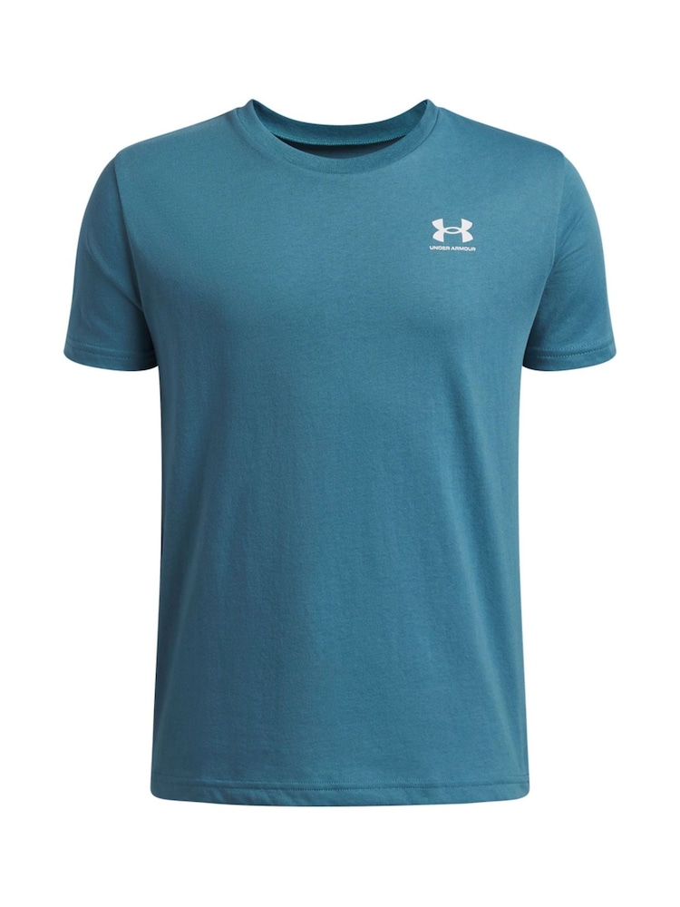 Under Armour Blue Sportstyle Short Sleeve T-Shirt - Image 1 of 3 Under Armour Blue Sportstyle Short Sleeve T-Shirt - Image 1 of 3