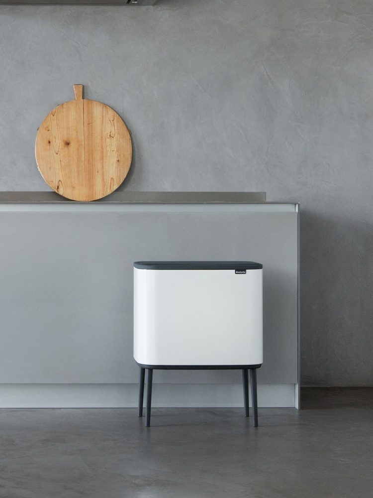 Brabantia White Bo Touch Bin 11 + 23L - Image 1 of 6 Brabantia White Bo Touch Bin 11 + 23L - Image 1 of 6