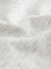 Grey Cotton Rib Hidden Support High Neck Vest - Image 6 of 6