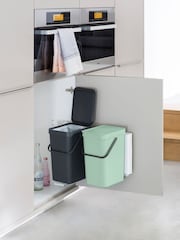 Brabantia Jade Green or Grey Sort & Go Built-in Bin 2 x 12L - Image 1 of 6
