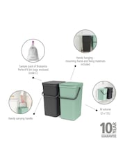 Brabantia Jade Green or Grey Sort & Go Built-in Bin 2 x 12L - Image 6 of 6