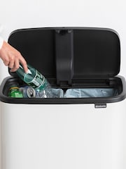 Brabantia White Bo Touch Bin 2 x 30L - Image 6 of 6