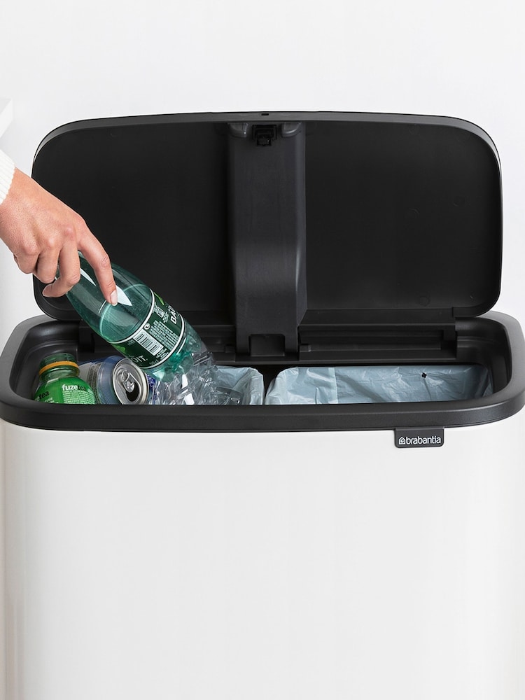 Brabantia White Bo Touch Bin 2 x 30L - Image 6 of 6