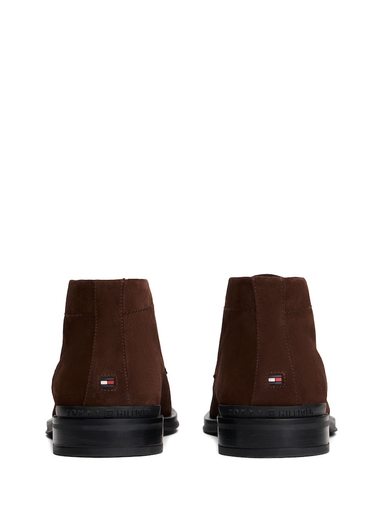 Buy Tommy Hilfiger Brown Lace-Up Boots from Next USA display picture 3