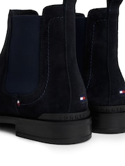 Tommy Hilfiger Blue Suede Chelsea Boots - Image 5 of 5