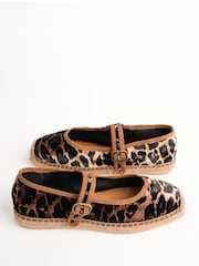 Penelope Chilvers Animal Flora Leopard Velvet Espadrilles - Image 3 of 4