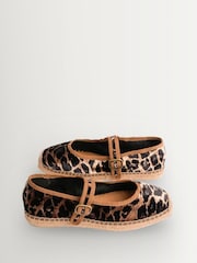 Penelope Chilvers Animal Flora Leopard Velvet Espadrilles - Image 7 of 7