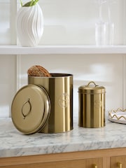 バッジデザイン パンケース＆ビスケット缶 2個セット - 画像 1 / 3