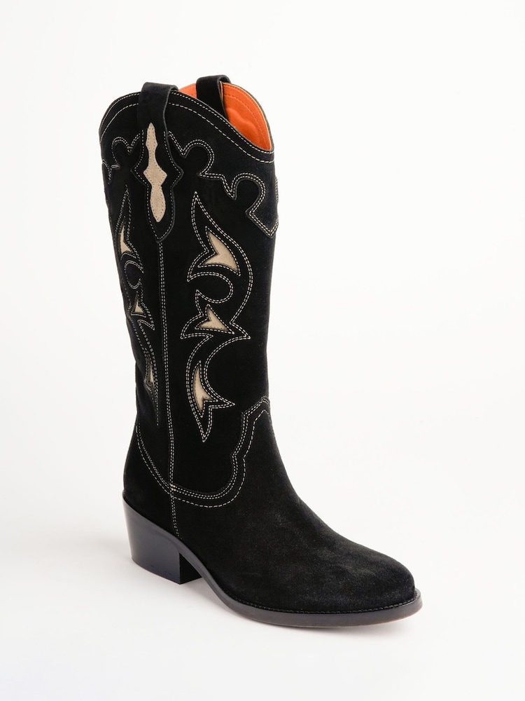 Penelope Chilvers Jolene Suede Cowboy Pink Boots - Imagen 2 de 5 Penelope Chilvers Jolene Suede Cowboy Pink Boots - Imagen 2 de 5