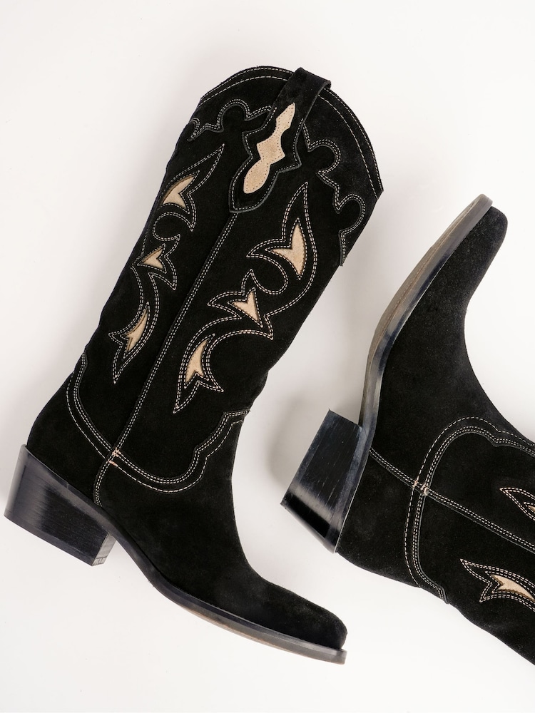 Penelope Chilvers Jolene Suede Cowboy Pink Boots - Imagen 5 de 5 Penelope Chilvers Jolene Suede Cowboy Pink Boots - Imagen 5 de 5