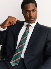 Forest Green Stripe Tie - Image 1 of 4