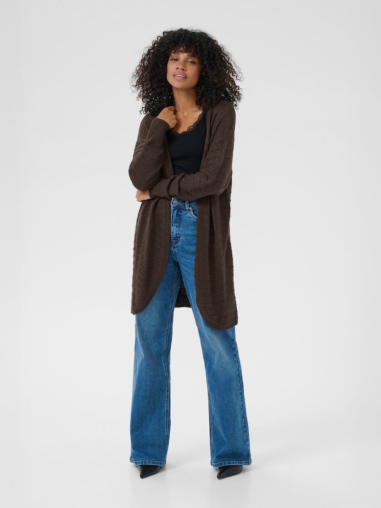 KAemria Long Sleeve Open Knit Cardigan - Image 2 of 6 KAemria Long Sleeve Open Knit Cardigan - Image 2 of 6