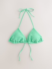 self. Tie Side Crinkle Bikini Bottoms - Obraz 8 z 12
