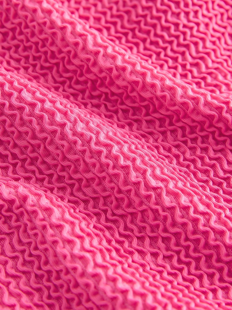 self. Pink Tie Side Crinkle Bikini Bottoms - Image 11 of 11