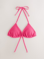 self. Pink Tie Side Crinkle Bikini Bottoms - Image 6 of 11